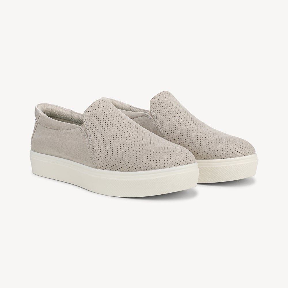 Dr. Scholl's Light Gray Slip-On Sneakers